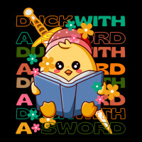 Duck With A Sword Cute Design Cropped Sweater | Artistshot