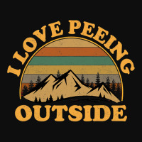 I Love Peeing Outside Funny Camping Hiking Crop Top | Artistshot