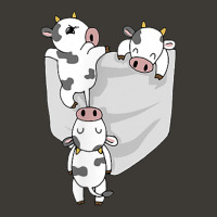 Cow Pocket T Shirt Funny Milk Cow In A Bag Tee Bucket Hat | Artistshot