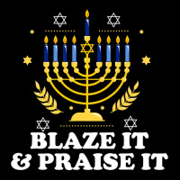 Blaze It Praise It Funny Jewish Hanukkah Festival Gifts Youth Jogger | Artistshot