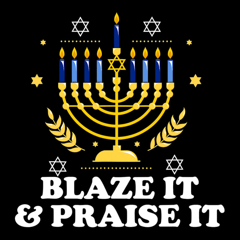 Blaze It Praise It Funny Jewish Hanukkah Festival Gifts Youth Jogger | Artistshot