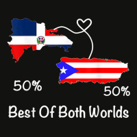 Half Puerto Rican Half Dominican Flag Map Combined Pr Rd T Shirt Scorecard Crop Tee | Artistshot