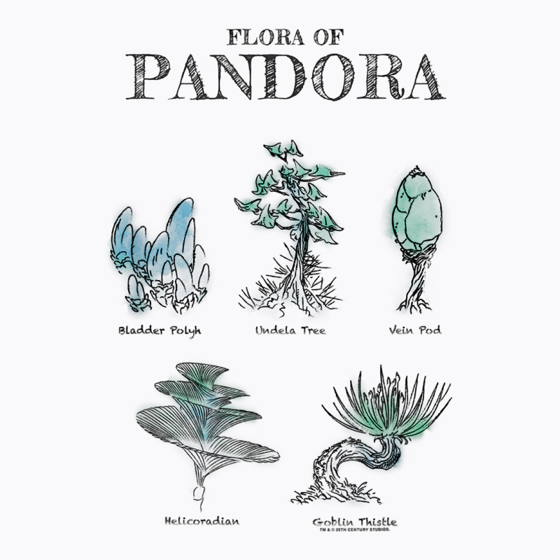 Avatar Floral Of Pandora Textbook Sketches T Shirt T-shirt | Artistshot