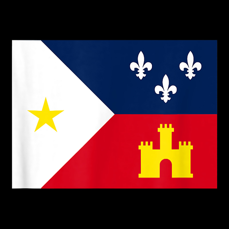 Acadiana Louisiana Flag T Shirt V-neck Tee | Artistshot