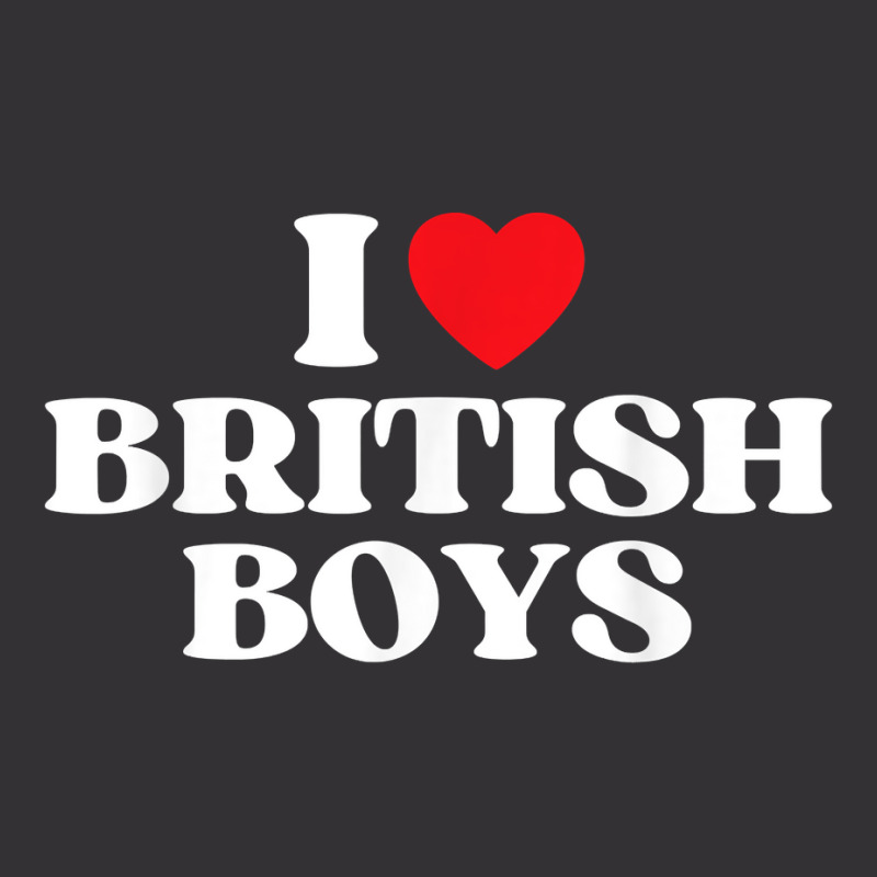 Funny I Love British Boys I Red Heart British Boys Britain T Shirt Vintage Short | Artistshot