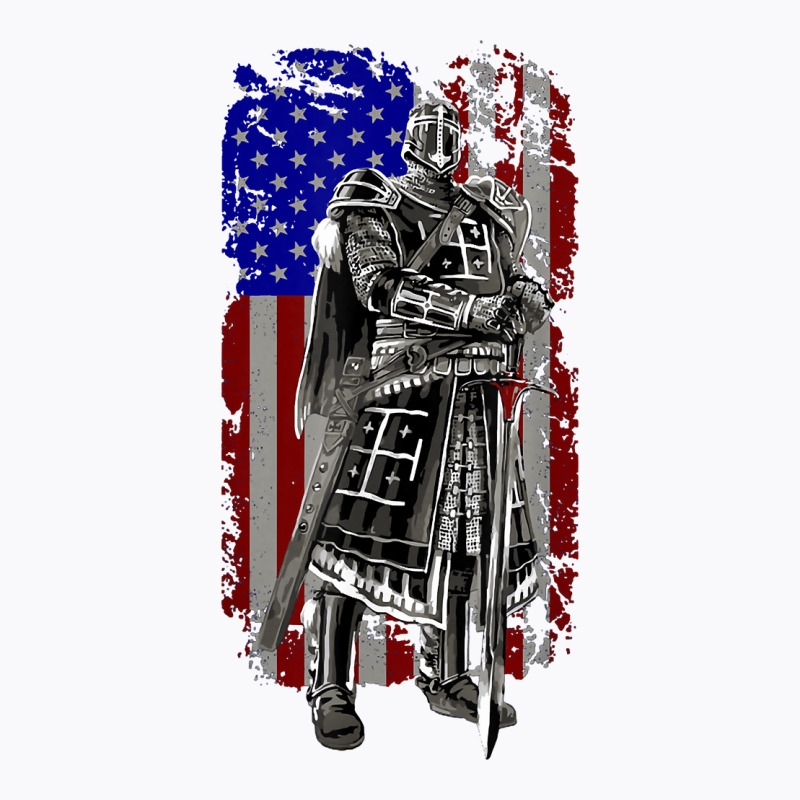 American Warrior Knights Crusader Knight Templar T Shirt T-shirt | Artistshot