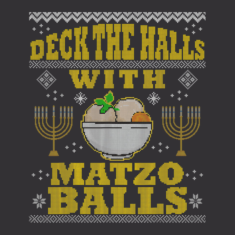 Deck Halls Matzo Funny Hanukkah Ugly Christmas Quote Gift Vintage Hoodie | Artistshot