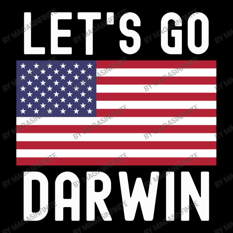 Let's Go Darwin American Flag - White Letters Version Adjustable Cap by Magasinfinite | Artistshot