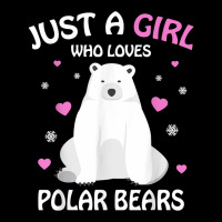 Just A Girl Who Loves Polar Bears Girls Polar Bear Gift Women's V-neck T-shirt | Artistshot