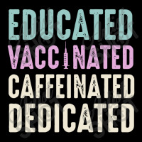 Educated Vaccinated Caffeinated Dedicated Funny Nurse Gift Cropped Hoodie | Artistshot