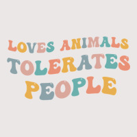 Loves Animals Tolerates People Funny Animal Lover Wildlife Pullover Ho Pocket T-shirt | Artistshot