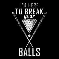 I Am Here To Break Your Balls Sarcastic Billiards Zipper Hoodie | Artistshot