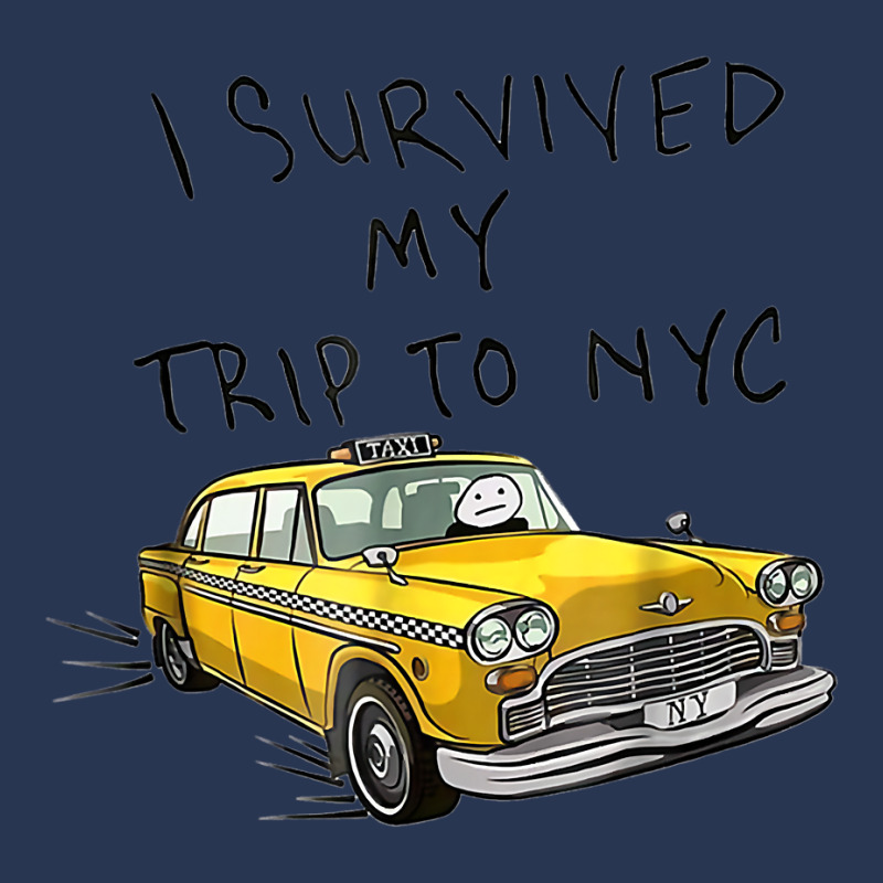 I Survived My Trip To Nyc New York City On Taxi Funny Ladies Denim Jacket by cm-arts | Artistshot