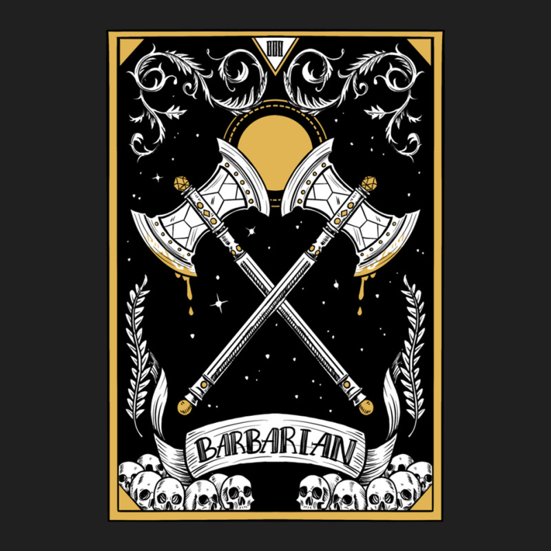 Dnd Barbarian Tarot Ladies Polo Shirt by cm-arts | Artistshot