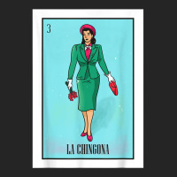 La Chingona The Bad Ass Woman Card Mexican Lottery Card T Shirt Unisex Hoodie | Artistshot