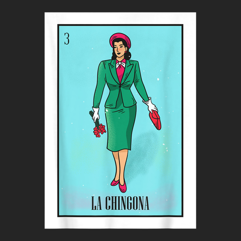 La Chingona The Bad Ass Woman Card Mexican Lottery Card T Shirt Unisex Hoodie by cm-arts | Artistshot