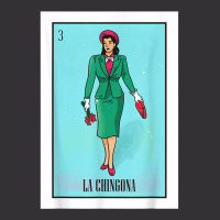 La Chingona The Bad Ass Woman Card Mexican Lottery Card T Shirt Vintage Hoodie And Short Set | Artistshot