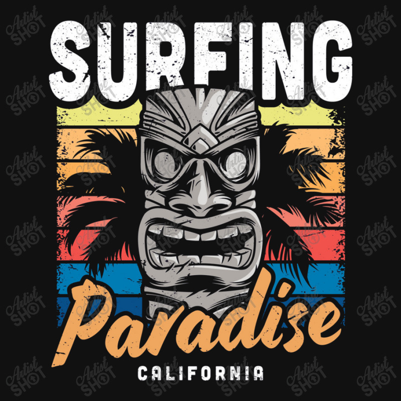 Surfing Paradise California Baby Bibs by Disgus_Thing | Artistshot