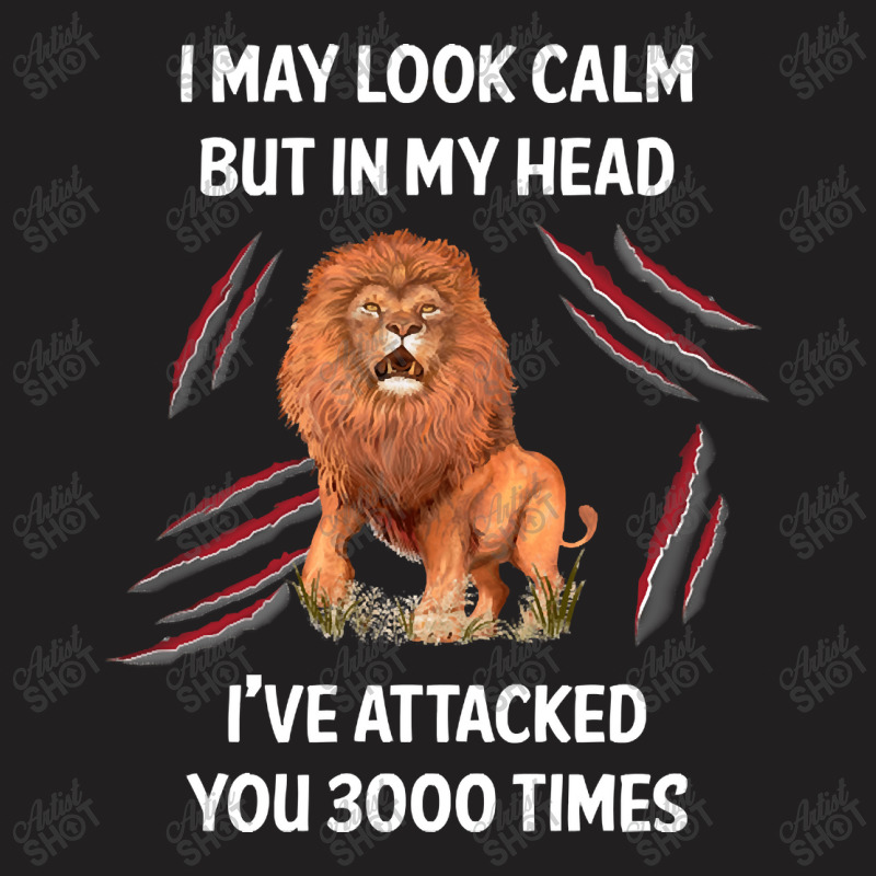 I May Look Calm Lion, Look Calm Lion, Calm Lion, I May Look Calm Lion  T-shirt | Artistshot