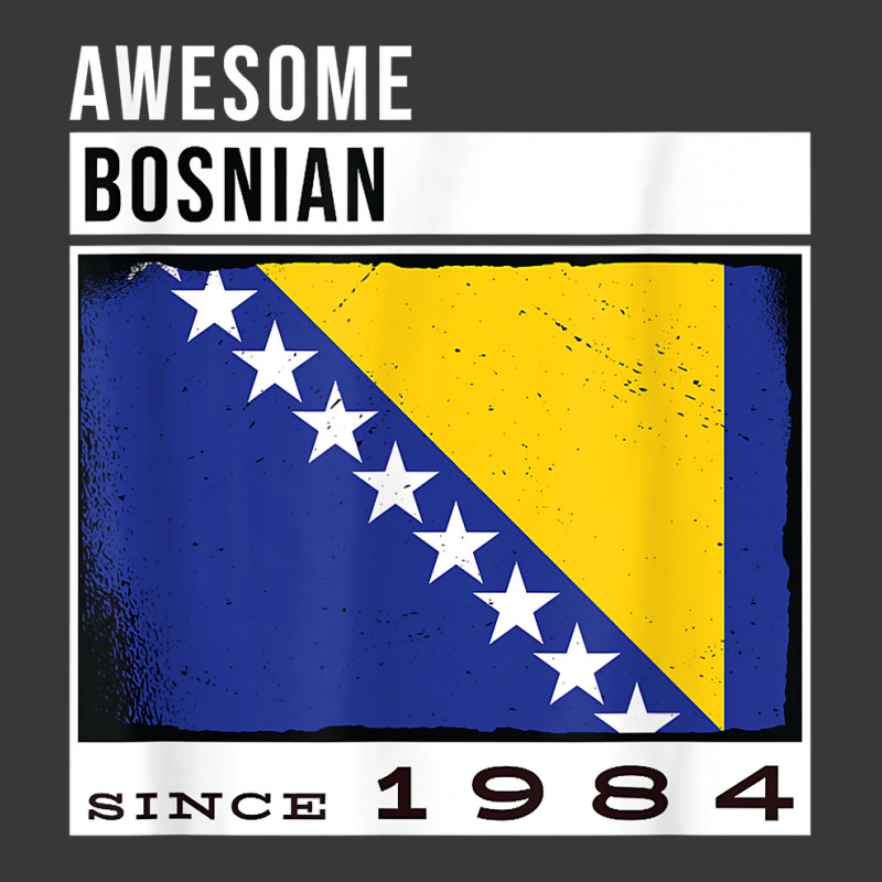 Awesome Bosnian Since 1984   Bosnian 38th Birthday T Shirt Ladies Curvy T-Shirt by cm-arts | Artistshot