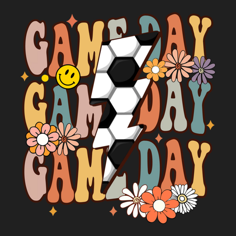 Game Day Soccer Season Groovy Soccer Lightning Bolt Long Sleeve T Shir Ladies Polo Shirt by cm-arts | Artistshot