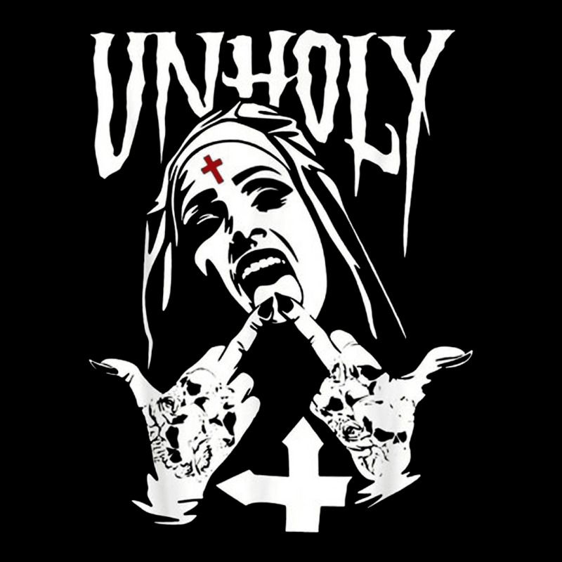 Satanic Nun Tattoos Unholy, Satanic Nun, Satan Bad Nun, Tattoos Unholy Women's V-Neck T-Shirt by SHOPOOOSS | Artistshot