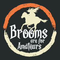 Brooms Are For Amateurs Funny Halloween Witch On A Horse Women's Triblend Scoop T-shirt | Artistshot