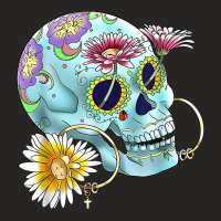 Mexican Skull Calavera Dia De Los Muertos The Day Of Dead T Shirt Ladies Fitted T-shirt | Artistshot