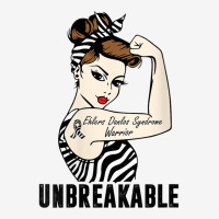 Womens Ehlers Danlos Syndrome Warrior Unbreakable Strong Woman V Neck Youth 3/4 Sleeve | Artistshot