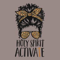 Holy Spirit Activate Black Mom Life Leopard Messy Bun T Shirt Vintage T-shirt | Artistshot