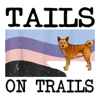 Canaan Dog Tails On Trails Funny Dog Hiking T Shirt Youth Tee | Artistshot