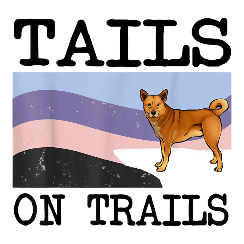 Canaan Dog Tails On Trails Funny Dog Hiking T Shirt Youth Tee by puetzee | Artistshot