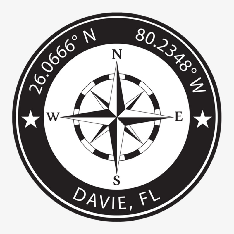 Davie Florida Geographical Coordinates Ladies Fitted T-Shirt by TERRANCECOTT | Artistshot