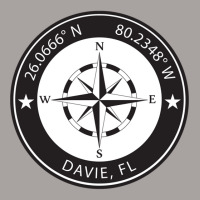 Davie Florida Geographical Coordinates Racerback Tank | Artistshot