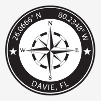 Davie Florida Geographical Coordinates Ladies Polo Shirt | Artistshot