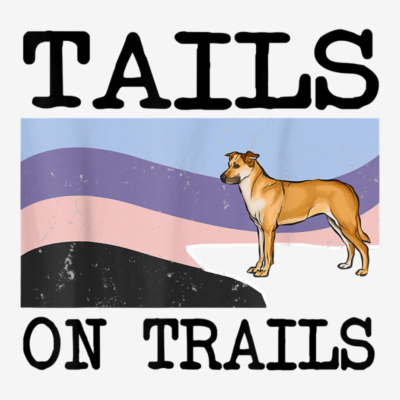 Chinook Tails On Trails Funny Dog Hiking T Shirt Landscape Canvas Print | Artistshot