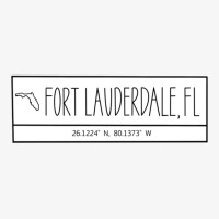 Fort Lauderdale Florida Coordinates Ladies Fitted T-shirt | Artistshot