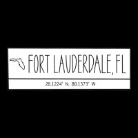 Fort Lauderdale Florida Coordinates Cropped Hoodie | Artistshot