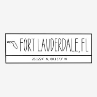 Fort Lauderdale Florida Coordinates Scorecard Crop Tee | Artistshot