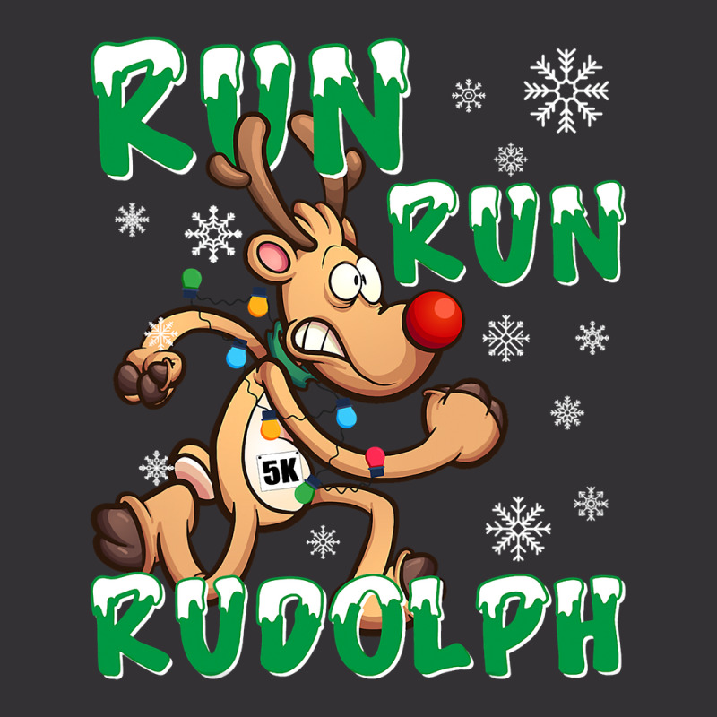 Christmas 5k Run Run Rudolph Holiday Team Running Outfit Vintage Hoodie And Short Set | Artistshot