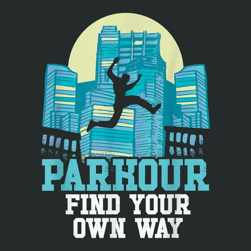 Parkour Free Running Training Traceur Freerunner Jumping T Shirt Women's Triblend Scoop T-shirt by cm-arts | Artistshot