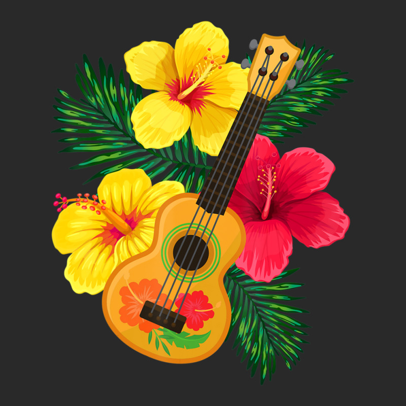 Hawaiian Ukulele Lute Guitar Hibiscus Printed Hat | Artistshot