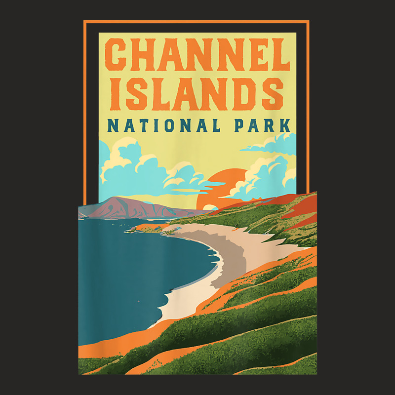 Channel Islands California Wpa National Parks Poster Retro T Shirt Ladies Fitted T-Shirt by cm-arts | Artistshot