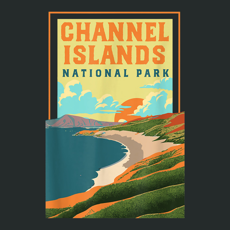 Channel Islands California Wpa National Parks Poster Retro T Shirt Women's Triblend Scoop T-shirt by cm-arts | Artistshot