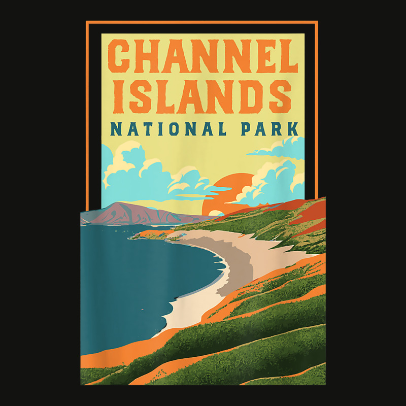 Channel Islands California Wpa National Parks Poster Retro T Shirt Scorecard Crop Tee by cm-arts | Artistshot