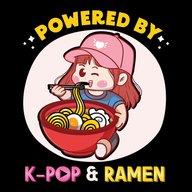 Powered By K Pop And Ramen Japanese Noodles Korean Kpop Novely Fleece Short by cm-arts | Artistshot