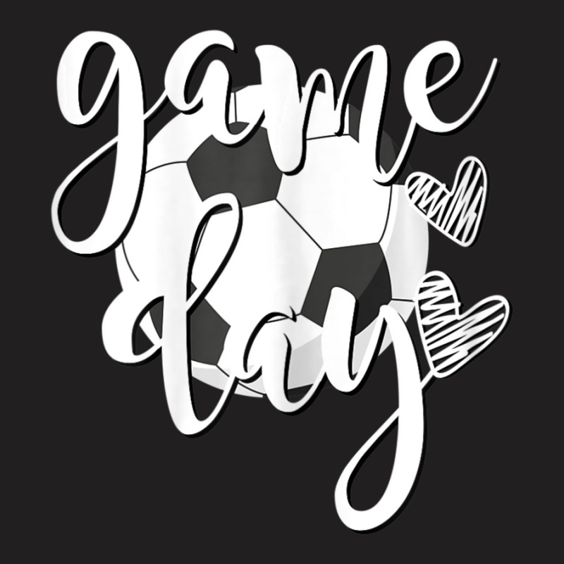 Game Day Soccer Ball With Hearts Soccer Mom Soccer Player T-Shirt by Koyanho62 | Artistshot