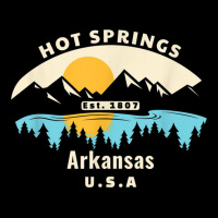 Hot Springs Arkansas Souvenir Mountain Sunset River T Shirt Adjustable Cap | Artistshot