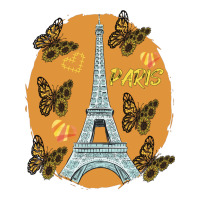 Love Paris Hearts Eiffel Tower Butterfly France Love French Long Sleev Youth Zipper Hoodie | Artistshot