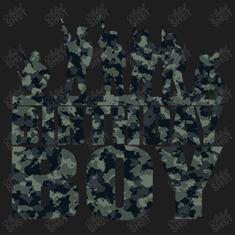 Birthday Boy Army Party Military Party Supplies Camo Green Classic T-shirt | Artistshot